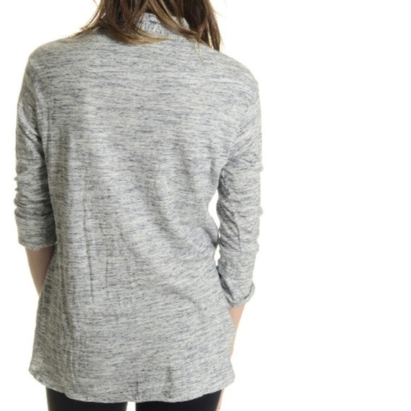 James Perse | Heather Gray Collar Button Down Top - Picture 3 of 6